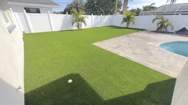 Artificial turf lawn by Master360 Services in St. Petersburg, FL