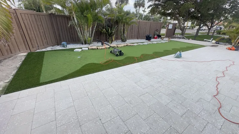 Backyard putting green by Master360 Services in Largo, FL