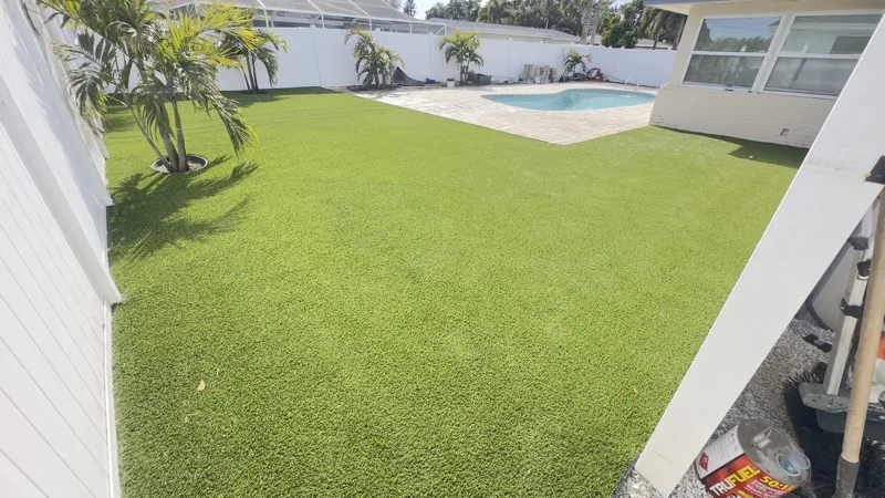 Artificial turf lawn by Master360 Services in Bradenton, FL