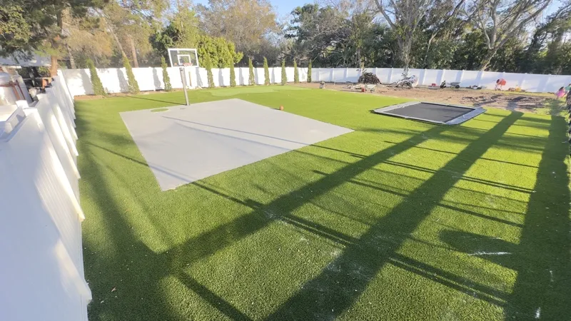 Artificial turf lawn by Master360 Services in Largo, FL