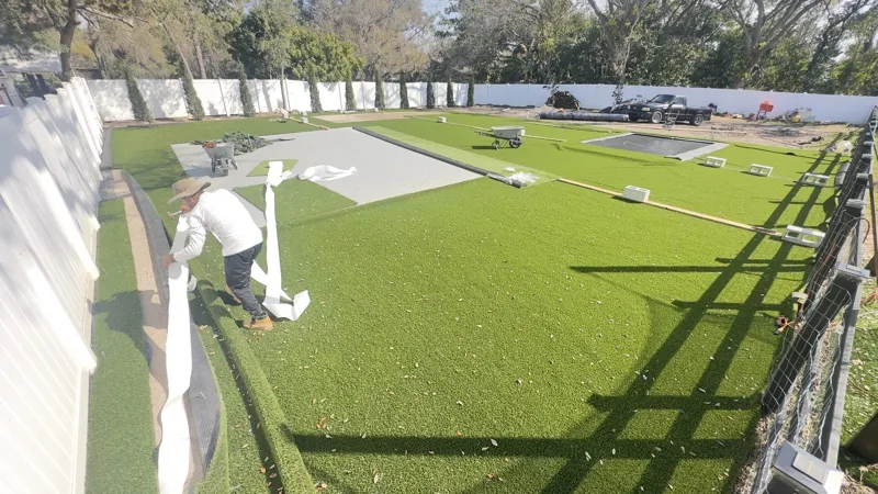 Artificial turf lawn by Master360 Services in Sarasota, FL